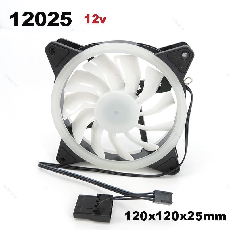 Chassi LED Colorido 16dBA Ventilador De Refrigeração 12CM pc Rolamento Líquido Aurora Eclipse 16LED 12025 120mm Legal Du