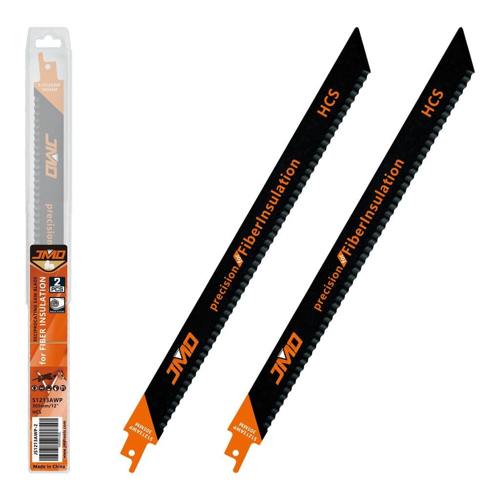 JMD Conjunto de 2 Lâminas de Serra Sabre S1213AWP de 12 Polegadas com Isolamento de Fibra, Lâminas de Serra Sabre para L