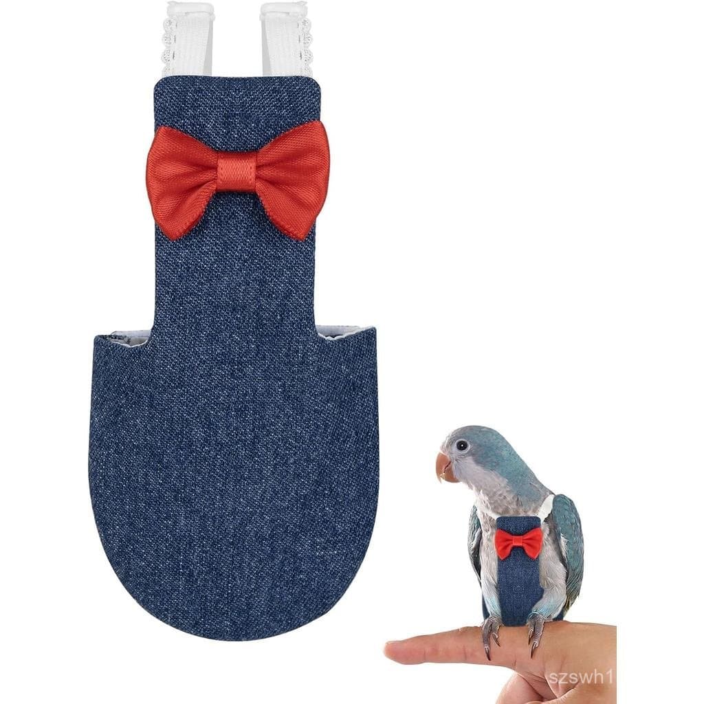 Roupas De Papagaio-Fato De Voo De Pássaro De Fralda Com Alças Ajustáveis E Corda De Treinamento (1 Peça , Azul Jeans , C