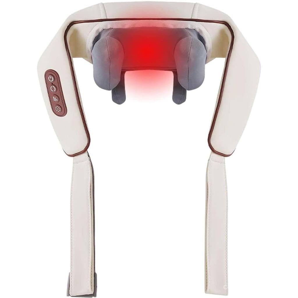 Massageador de Pescoço e Ombros Therapexa com Aquecimento, Massageador de Costas Shiatsu 6D para Tecidos Profundos, Mass