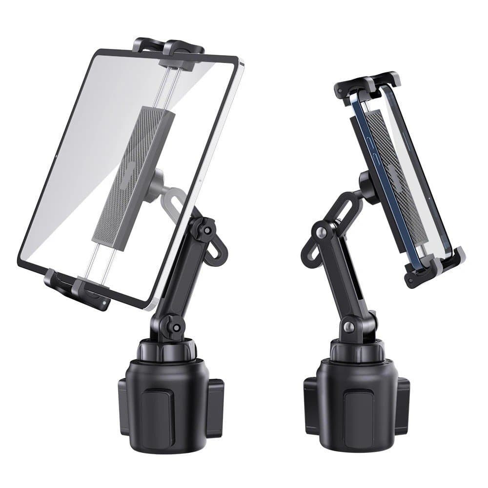 Suporte para copo de carro, suporte para celular e tablet da General Motors, instalação com braço telescópico, suporte d