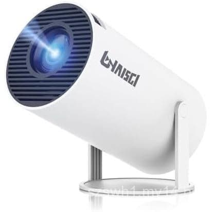 Tela de projeção pequena hy300 com 13 mini projetores portáteis e projetor automático com keystone e wifi, rotação 4k 40