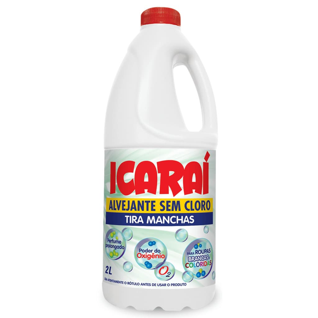 Alvejante Sem Cloro Icaraí 2L - Para Roupas Brancas e Coloridas