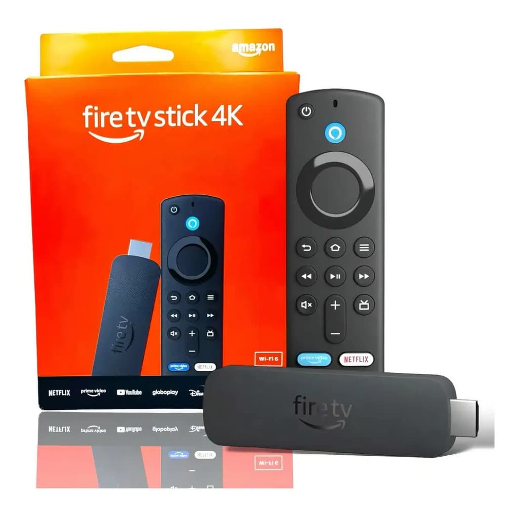 Amazon Fire Tv Stick 4k Controle De Voz 8gb E 1.5gb De Ram