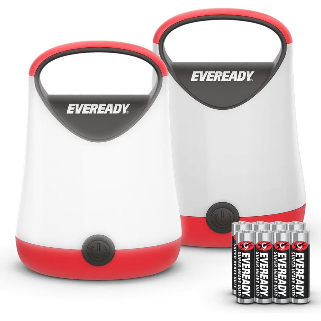 Lanterna de Camping LED Eveready X-250 (pacote com 2), luz de tenda ultra-brilhante, lanterna LED durável e à prova d'ág