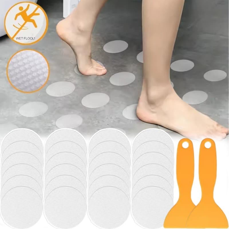 1/2/3 Conjunto De Folhas Antiderrapantes Para Banheiro-Adesivos Chuveiro-Piso De Escadas De Banheira-Fita Antiderrapante