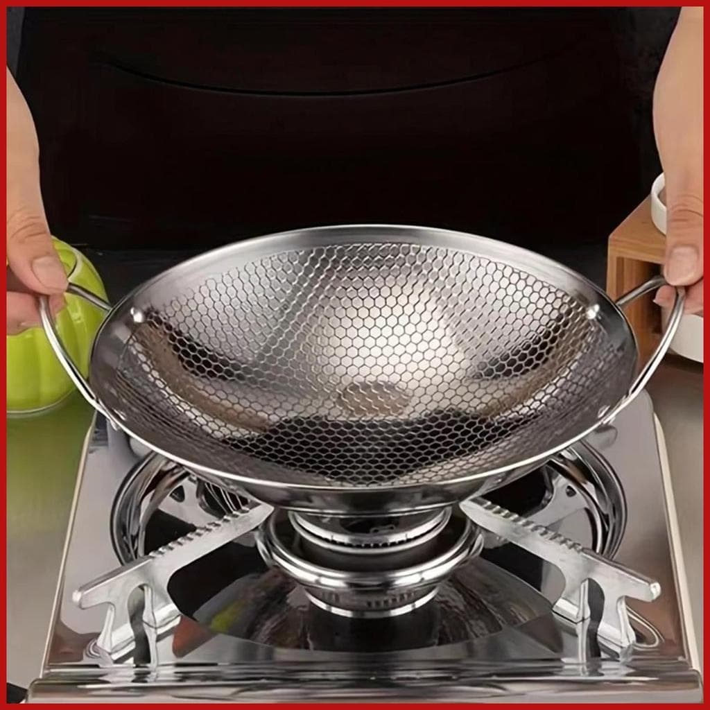 Frigideira Antiaderente 25cm Favo De Mel Alça Ergonômica Cozinha Segura Frigideiras Antiaderentes Para Casa pomermy