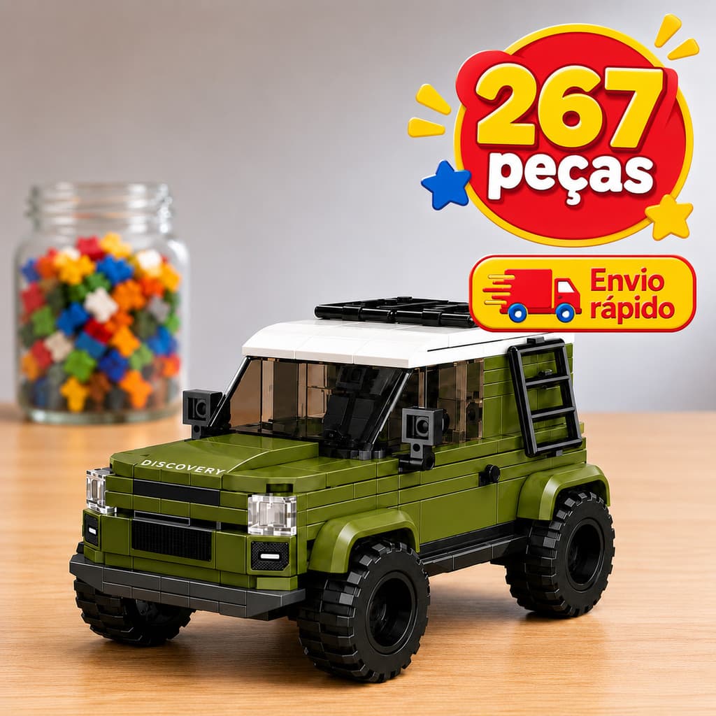 Super Carro OFF ROAD de Montar – Kit de Construção 3D com Design Incrível monte você mesmo