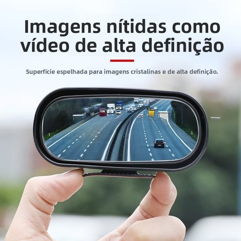 Instalar espelho retrovisor, espelho de ponto cego de alta definição com ajuste de 360 graus, espelho redondo pequeno pa