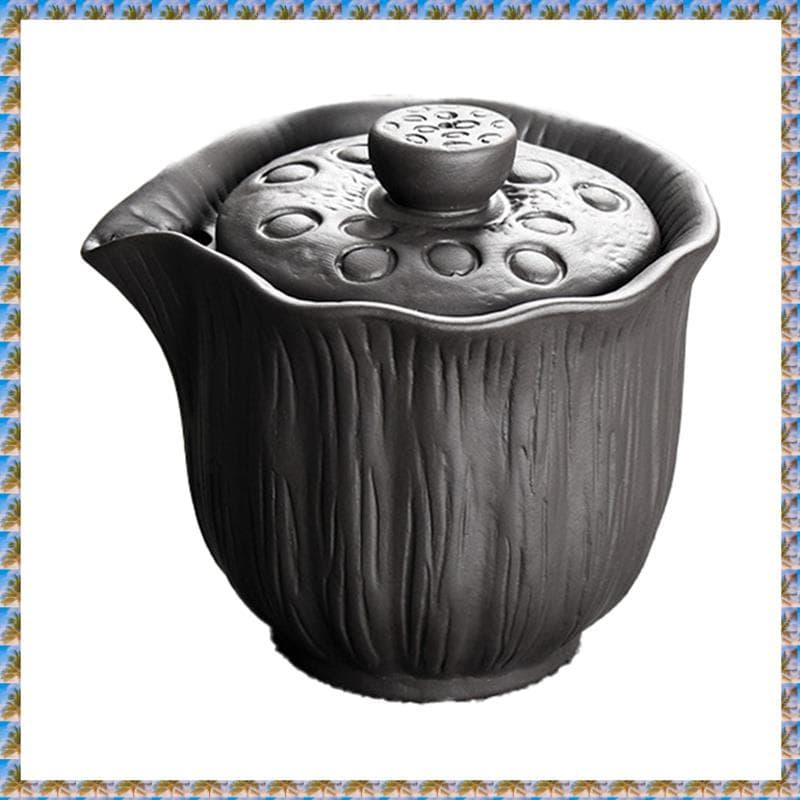 [bo7w15gmoh.br] Bule De Argila Autêntico De 200ml , Conjunto De Chá Portátil Anti-Quente , Filtro Artesanal , Infusor De