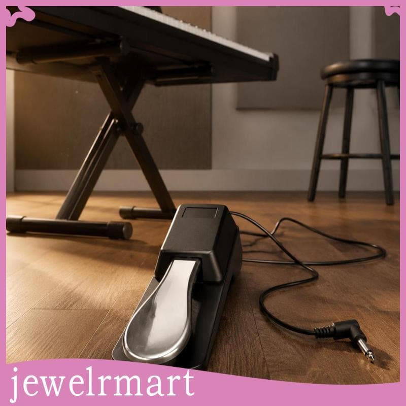 [Jewelrmart] Pedal De Sustentação De Piano Compacto , Interruptor De Pé Durável , Teclado , Acessório Musical Para Supor