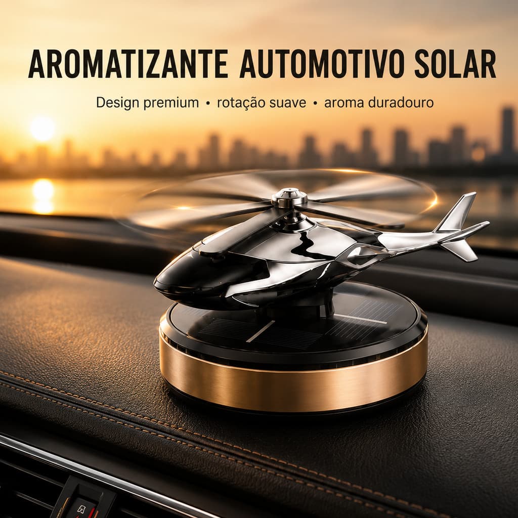 Aromatizador Para Carro Helicóptero Aromatizador Com Difusor Energia Solar Purificador De Ar