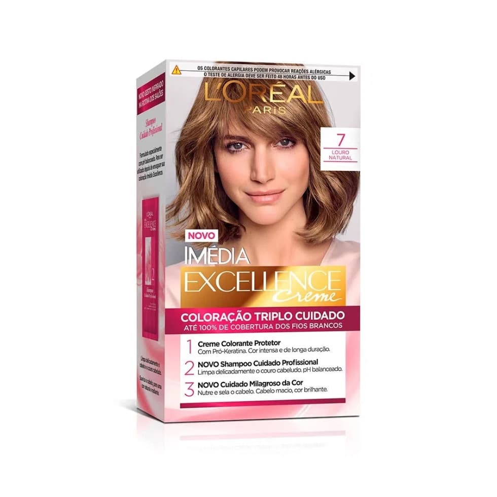 Tinta imedia Excellence Cor 7.0 Louro Natural