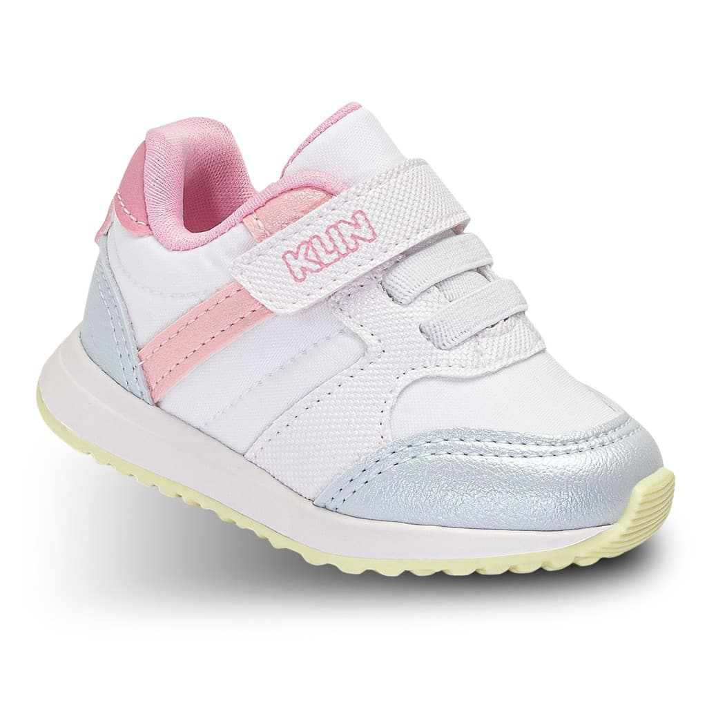 Tênis Infantil de Menina Klin Walk Baby 453132 Sem Cadarço Anatômico