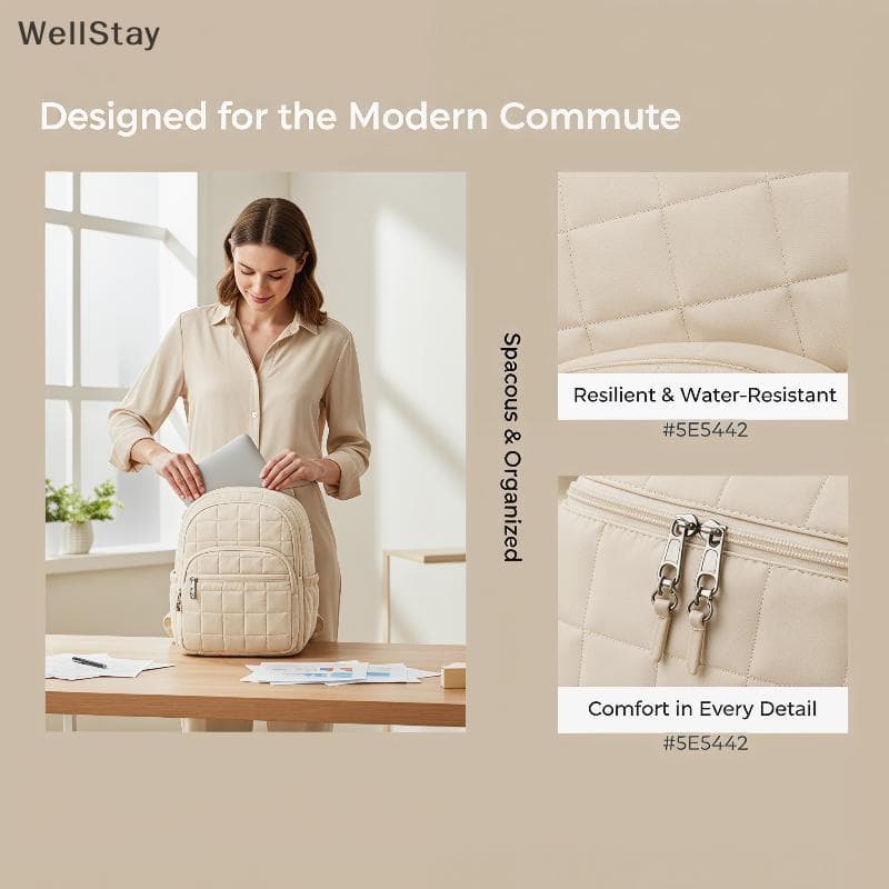 [WellStay] Laptop Escolar Diário Bapa Espaçoso Acolchoado À Prova D'água Design Para Estudantes [BR]