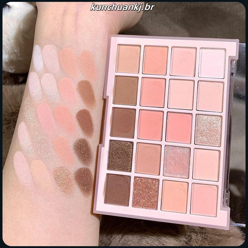 Xiaoyu Begonia Recomendado 20 cores paleta de sombras redutoras de inchaço 202 6 novo estilo perolado leite chá melão fo