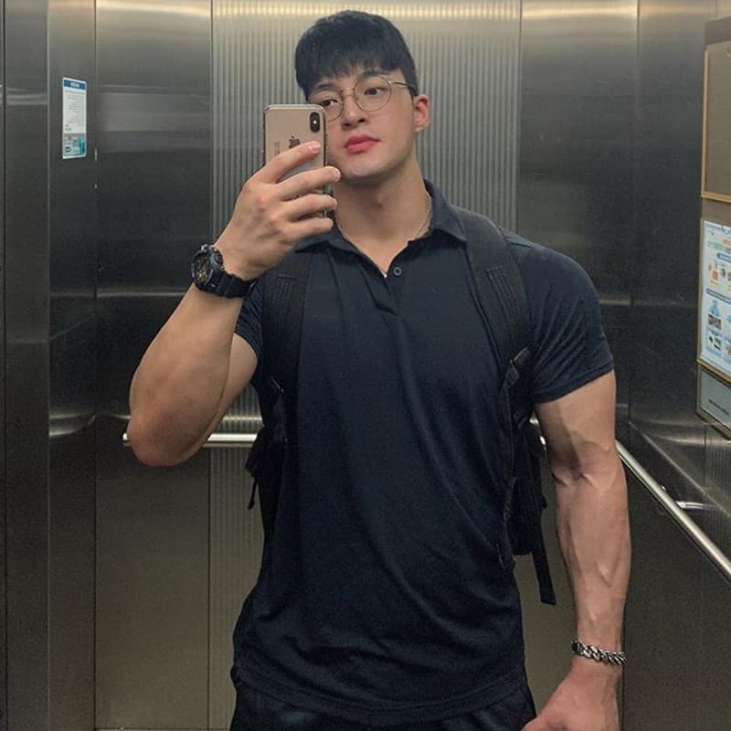 Camisa polo esportiva masculina verão novo estilo de secagem rápida moda versão coreana lapela Casual camisa polo com de