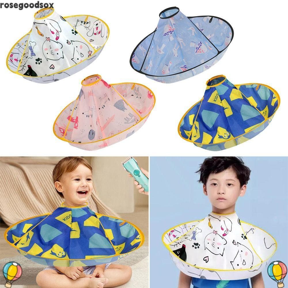 ROSEGOODSOX Capa Para Corte De Cabelo Infantil , Vestido Dobrável À Prova D'água , Guarda-Chuva , Ferramentas De