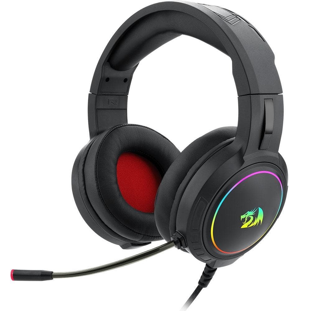 Headset Gamer Redragon Mento, RGB, Drivers 50mm, USB e P2, Preto - H270-RGB