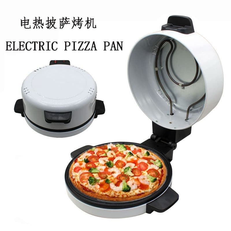 110V forma de bolo elétrica doméstica 30CM fabricante de pizza bife torradeira elétrica grelha de pizza Taiwan estados u