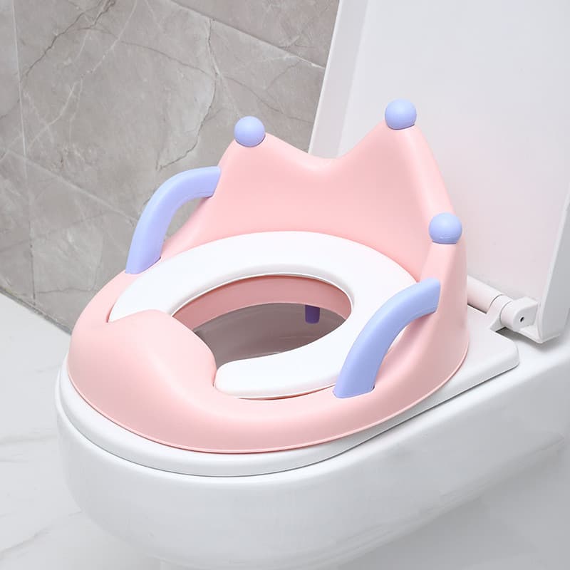 Assento sanitário infantil, assento sanitário dedicado auxiliar de tamanho grande para crianças, almofada macia para ass