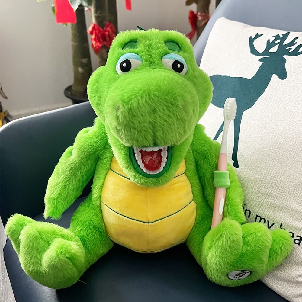 Boneco de Pelúcia Dental Infantil, Usado para Ensinar a Escovação, Aprender sobre Animais, Presente Educativo em Odontol