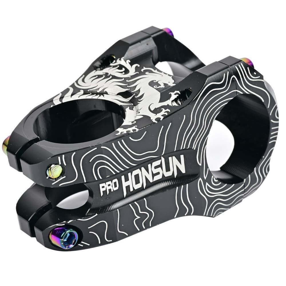 HONSUN Haste de Bicicleta de Montanha em Liga de Alumínio 31.8 * 28.6MM 0 Graus 45MM Ultraleve DH/AM/XC Peças CNC para M