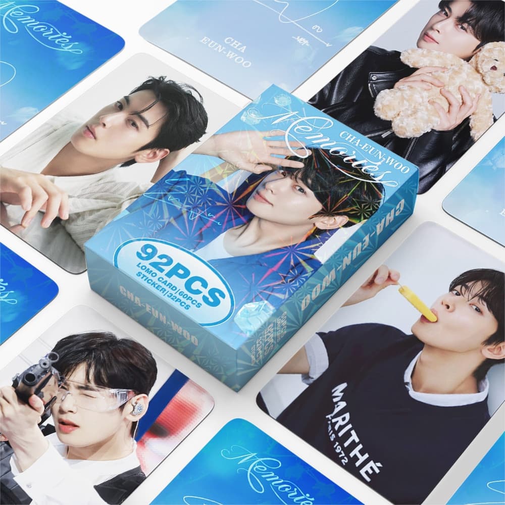 KPOP 92pcs/box ChaEunWoo Cartões Fotográficos LOMO Cartão De Coleção De