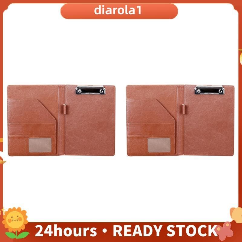 2X A5 Saco De Documentos Pasta De Arquivo Prancheta Material Escolar Financeiro De Negócios (Marrom)