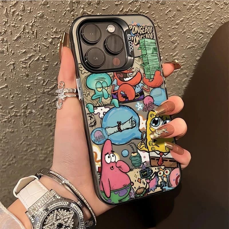 Bob Esponja Caso De Telefone Para Samsung A15 A54 A16 A06 A34 A23 A05 A55 A35 S24 S25 Plus Ultra silicone Anti-impacto
