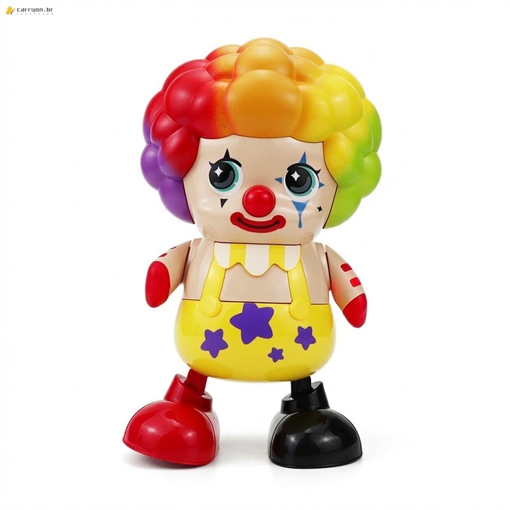 Brinquedo Robô Palhaço Dançante Com Luzes LED Música Para Crianças Presente