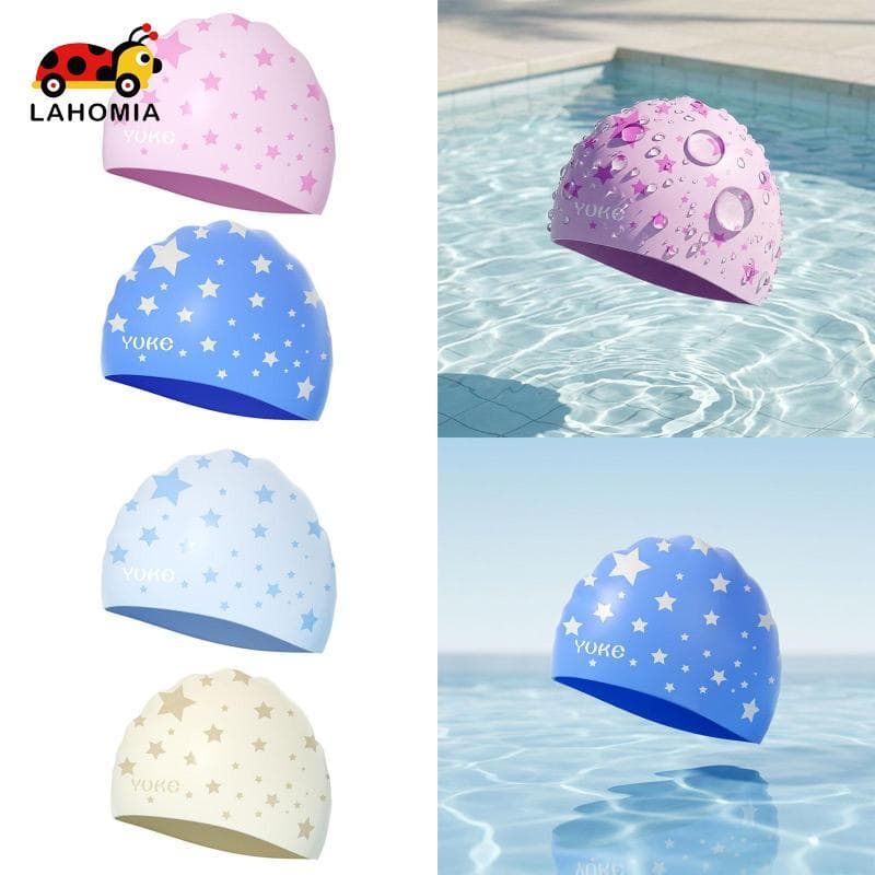 [LAHOMIA] Touca De Natação Flexível De Silicone Extra Grande À Prova D'água Chapéu Adulto Engraçado Piscina Para Cabelos