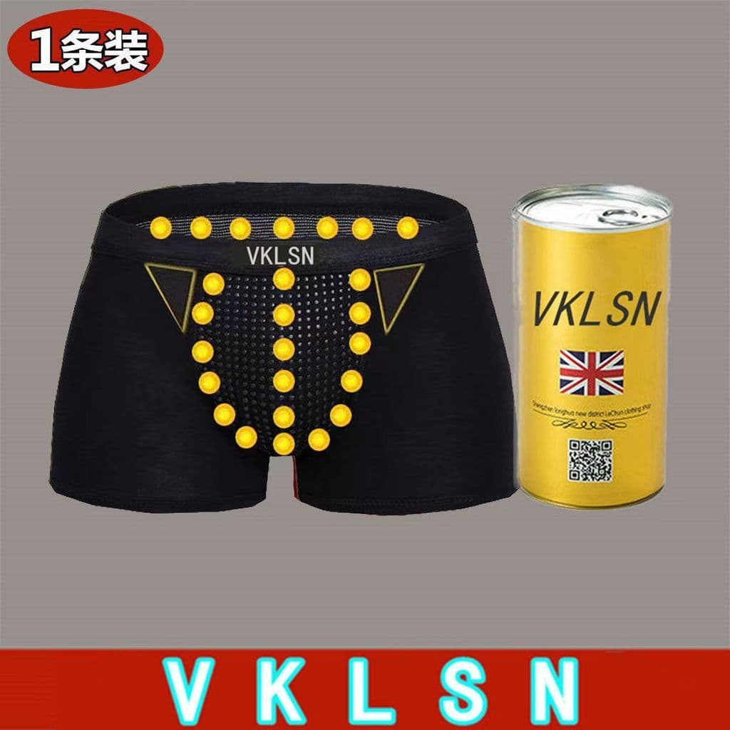 Vendas diretas da fábrica ouro pode embalagem saúde roupa interior ímã cuecas Boxer masculinas melhorar o poder masculin