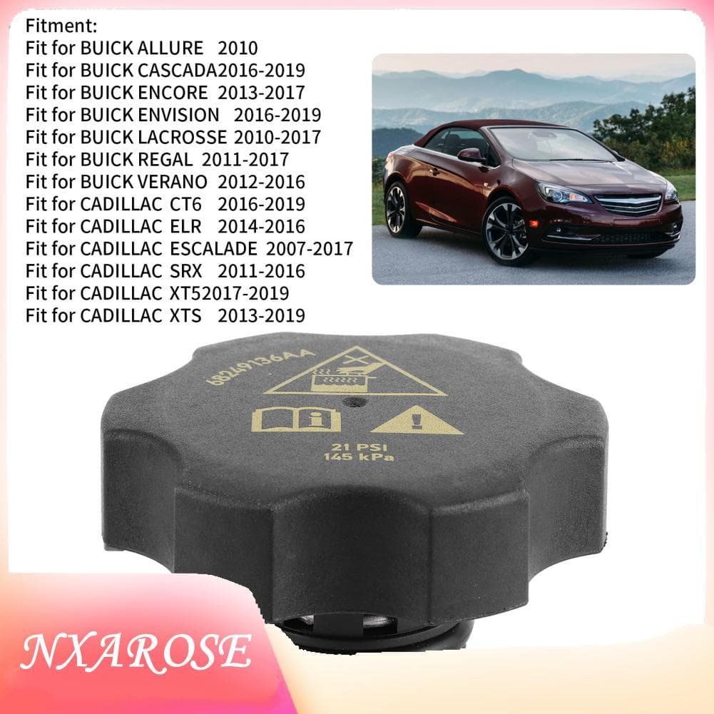 Nxarose Reservatório de líquido refrigerante do motor nxarose 13502353 13502509 68249136AA adequado para ALLURE/CASCADA/