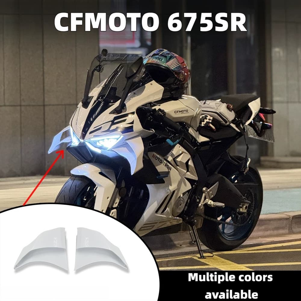 Aerofólio Frontal para Motocicleta CFMOTO 675SR, Carenagem Aerodinâmica, Asa Fixa para Corrida