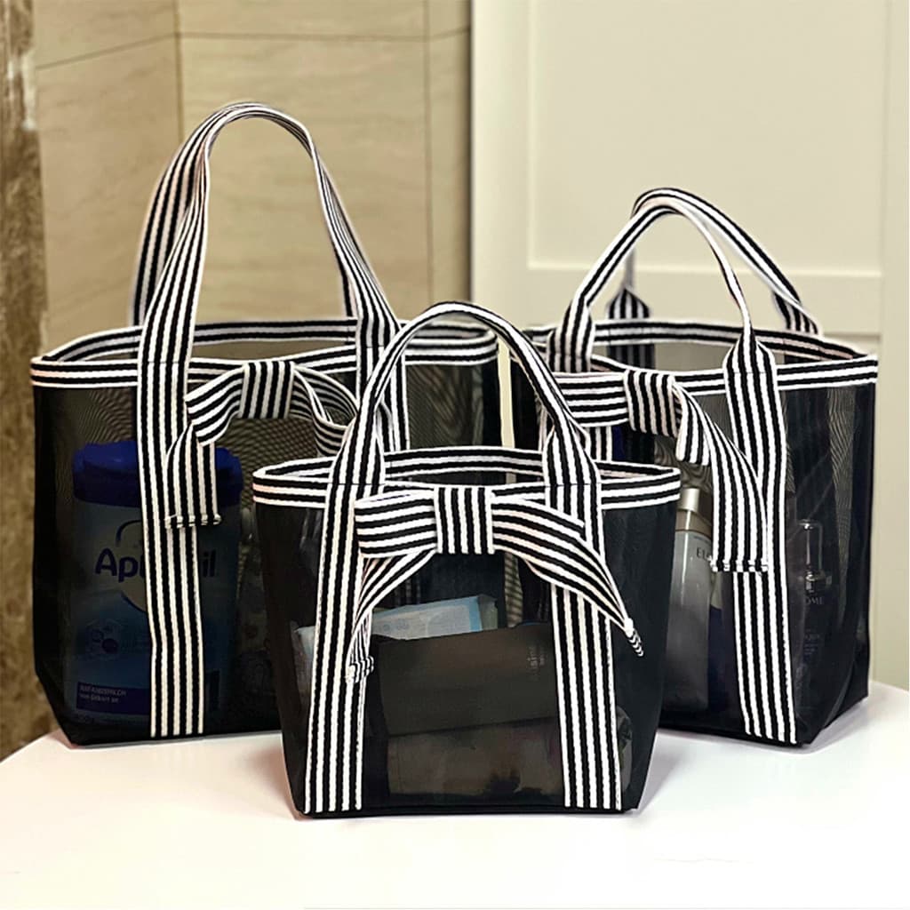 Bolsa especial, bolsa de alça única, bolsa de praia, grande capacidade, bolsa preta e branca, laço, bolsa de ombro grand