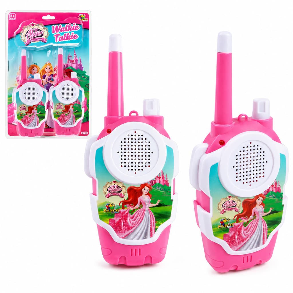 Walkie Talkie Infantil Rádio Comunicador Brinquedo Princesa de Brinquedo