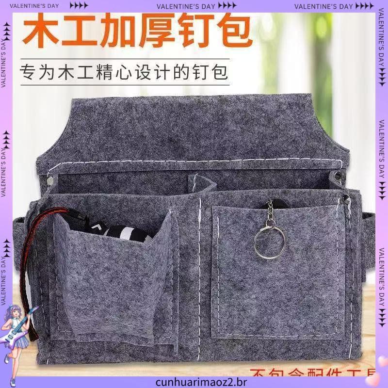 Saco de ferramentas bolso de unhas saco de unhas carpintaria dedicado resistente ao desgaste cinto ferramenta embalagem
