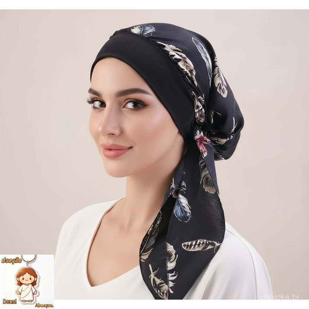 Turbante Feminino Fechado Comprido Turbante Pre Amarrado