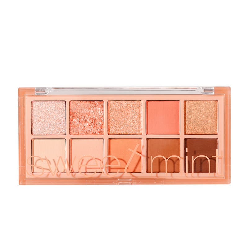 Paleta de sombras dez cores cor terra perolada fosca combinação de Flash fino sombra feminina diária maquiagem Nude rend