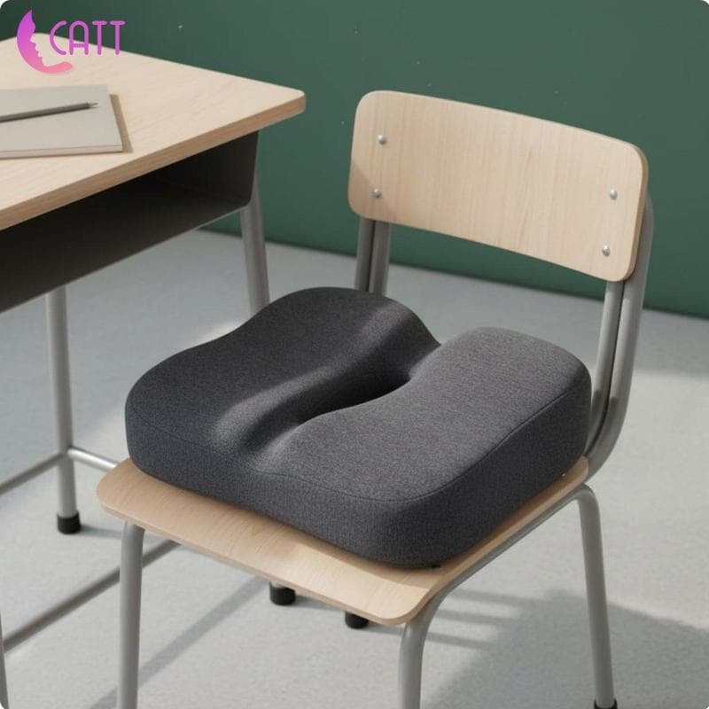 [Dadada2] Almofada De Assento De Espuma Viscoelástica Ergonômica Para Aumento De Altura Cadeira De Sala De Aula Escolar