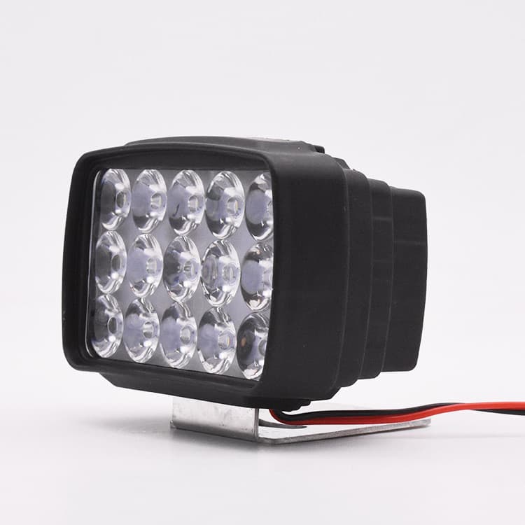12V externo LED luz forte holofote elétrico motocicleta bateria carro modificado farol triciclo Super brilhante instalad