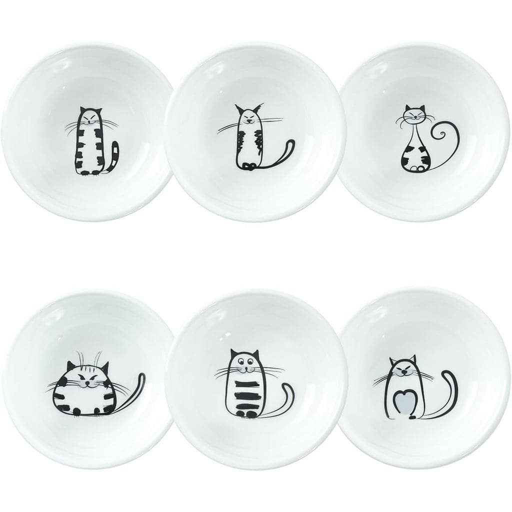 SOCOSY Prato de Cerâmica Super Fofo em Forma de Gato para Molhos/Tigela para Temperos/Tigela para Molho de Soja de Sushi
