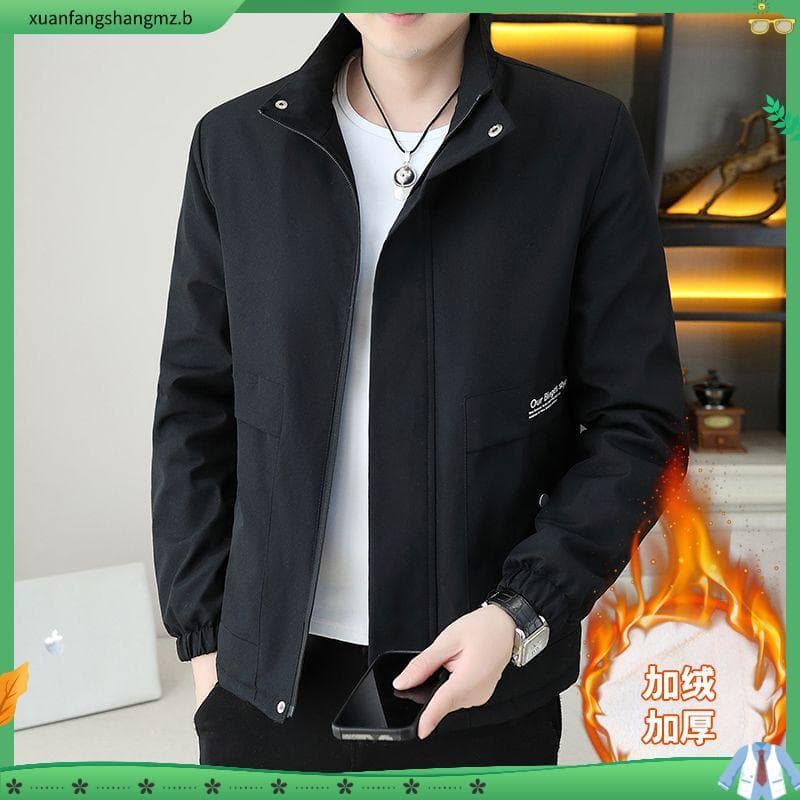 Outono inverno novo estilo jaqueta acolchoada forro de lã engrossado jaqueta masculina versão coreana Casual quente acol