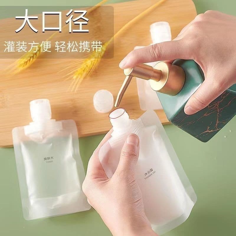 Sub-embalagem saco portátil viagem Shampoo sub-embalagem saco loção sub-embalagem Gel de banho limpador Facial sub-embal