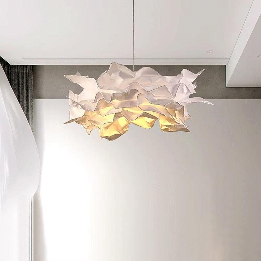 Abajur De Nuvem DIY Artístico , Papel À Base Ins , Luz Natural Design Criativo Simples