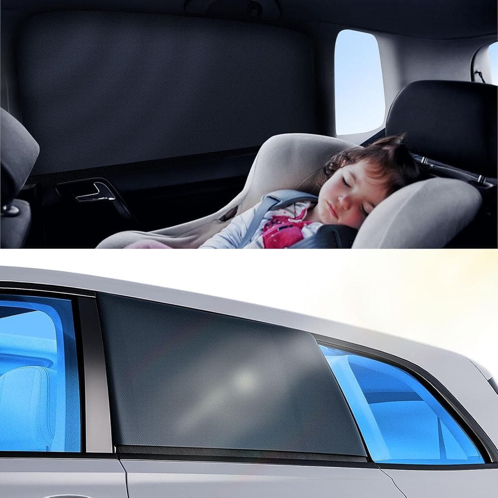 Cortinas para Janela de Carro Doogoocoo para Bebês, [100% Bloqueio UV e Resfriamento com Cristais de Gelo] Cortina Respi