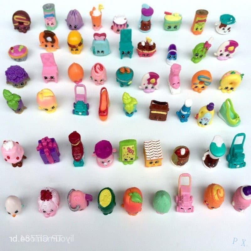 30 Peças da Série Shopkins 1-6, Figuras Mini Moose Shopkin, Bonecos de Frutas, Brinquedos Infantis