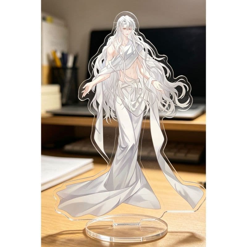 [Estoque pronto] I In Thriller Game Fengshen Standing Card Decoração Torre Branca Bonito Requintado Ins Gumei WJG0812