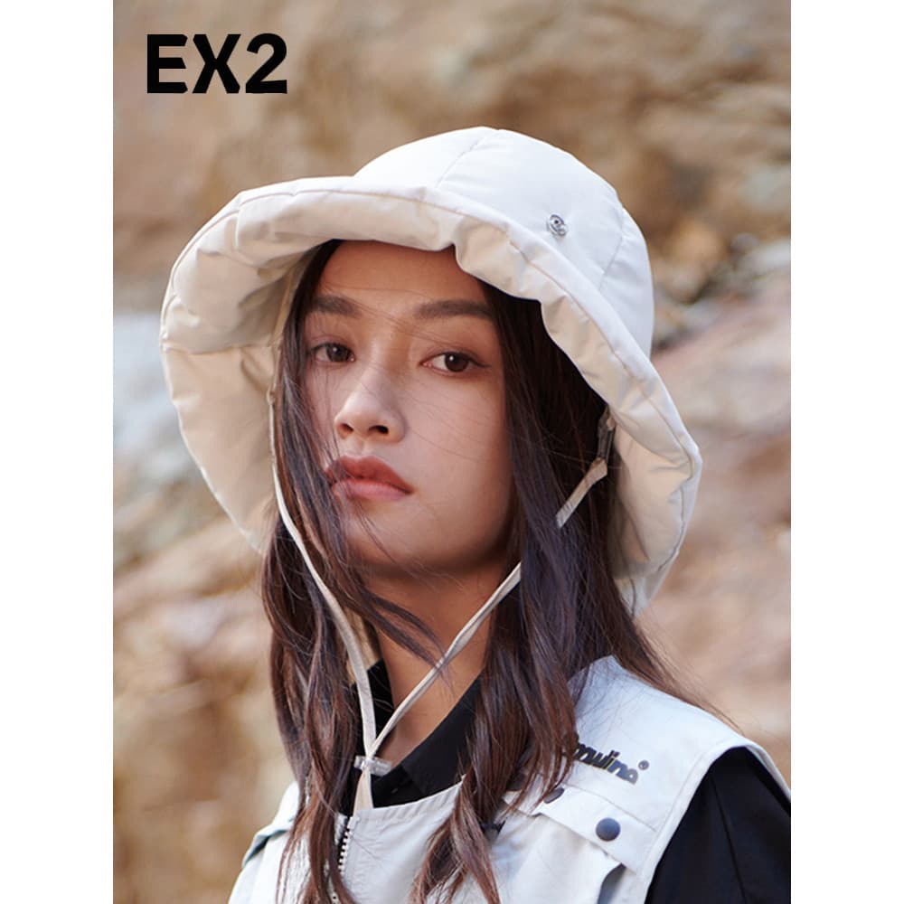EX2 Yihaishi Casual inverno balde chapéu feminino inverno novo estilo moda All-Match acolchoado bacia chapéu cabeça gran